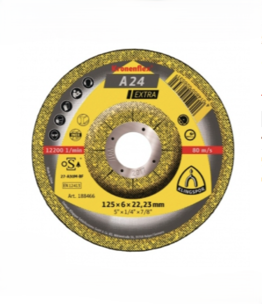 Սկավառակ A24 EX 125*6*22.23 KLINGSPOR