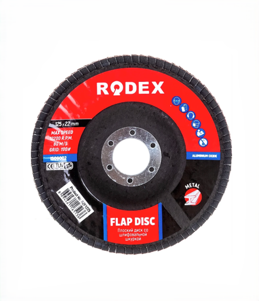 Հղկաթուղթ դիսկ 115մմ N100 RODEX 