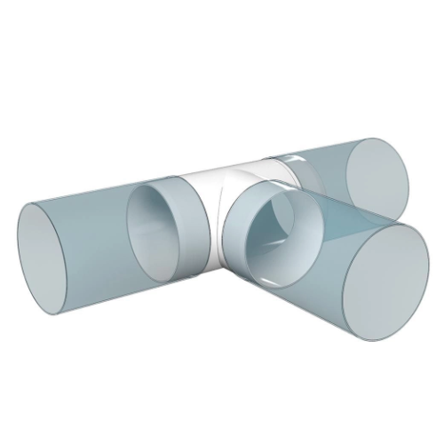 Եռաբաշխիչ տեաձև պլաստիկե D100