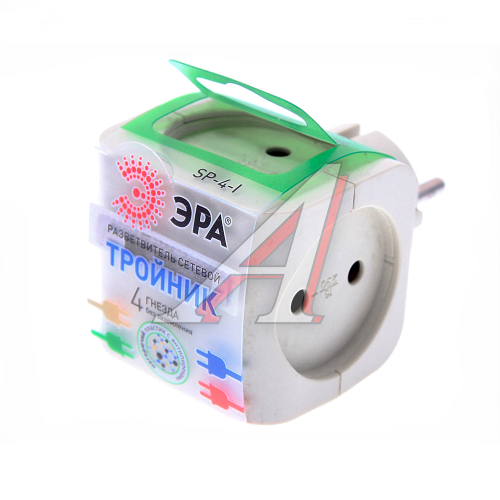 Եռաբաշխիչ SP-4-w 16A, 3.6kv սպիտակ ա/հողանց.